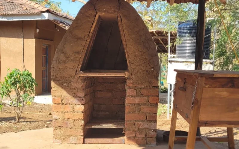 Natural building farm in India